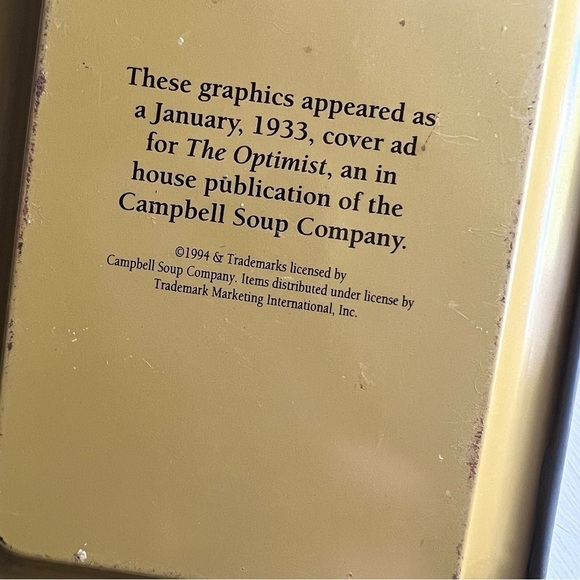 CAMPBELL'S Kids Vintage 3D Magnets November & December 1996 NIP + Tin Tray - Picture 7 of 7